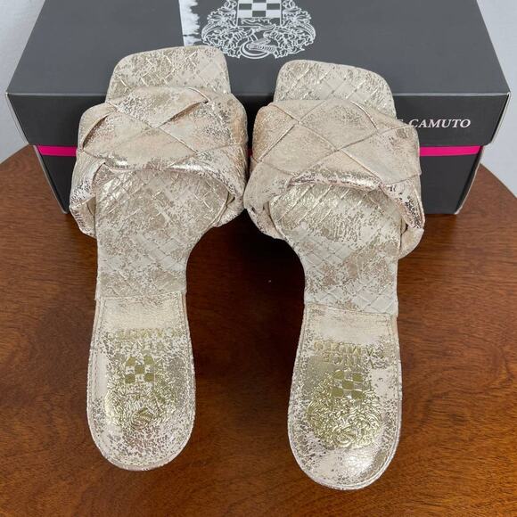 Vince Camuto Gold Sandals - Picture 3 of 9